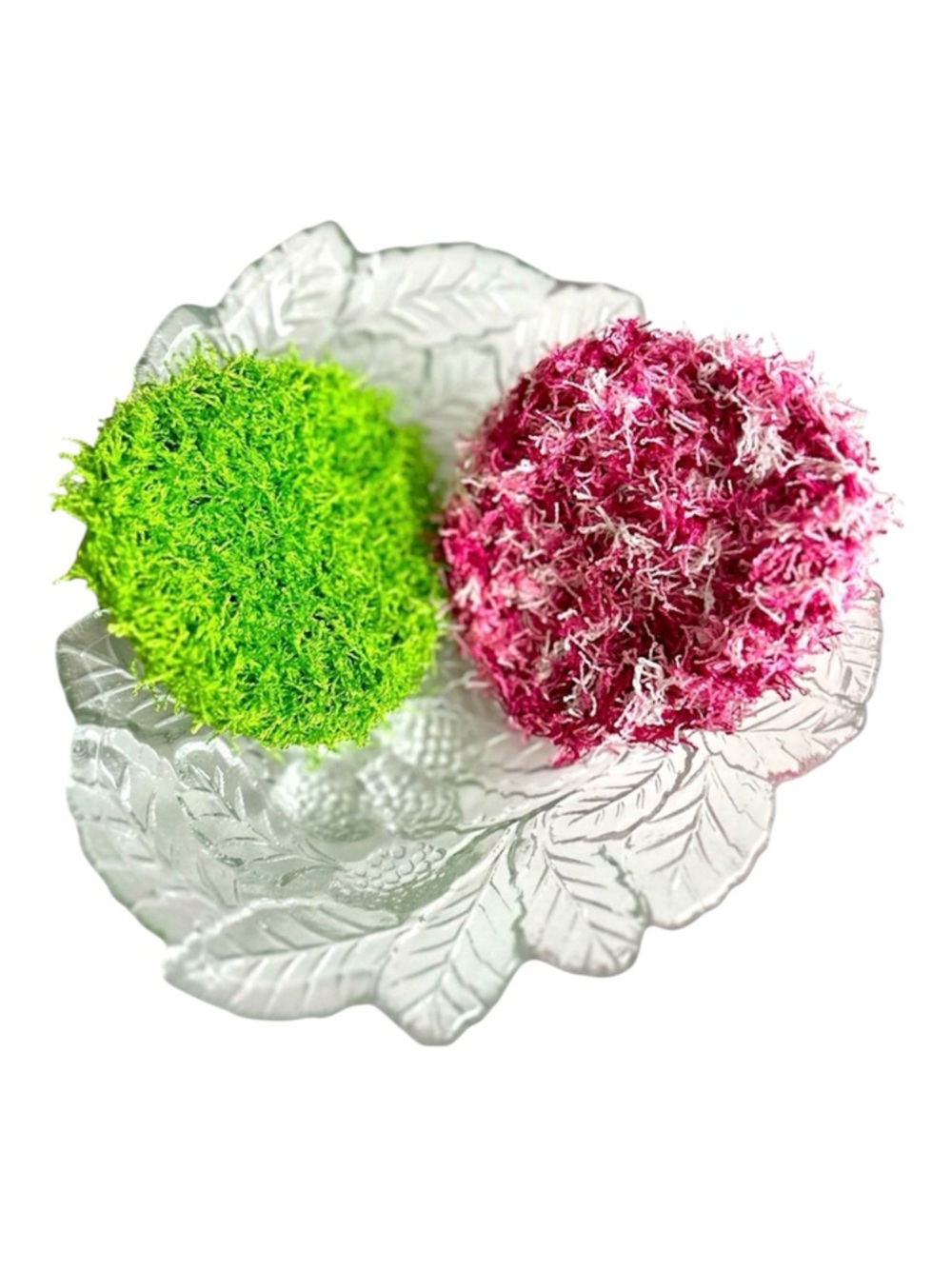Hand Crafted Colorful Crochet Reusable Polyester Kitchen or Spa Scrubbing Pads - Picture 3 of 8